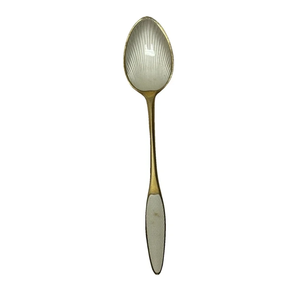 Rare Frigast & A. Michelsen Sterling Guilloche Demitasse Spoons 12 Denmark